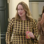 Whitney’s yellow gingham check print dress on The Secret Lives of Mormon Wives