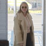 Whitney’s shearling coat and cardigan on The Secret Lives of Mormon Wives