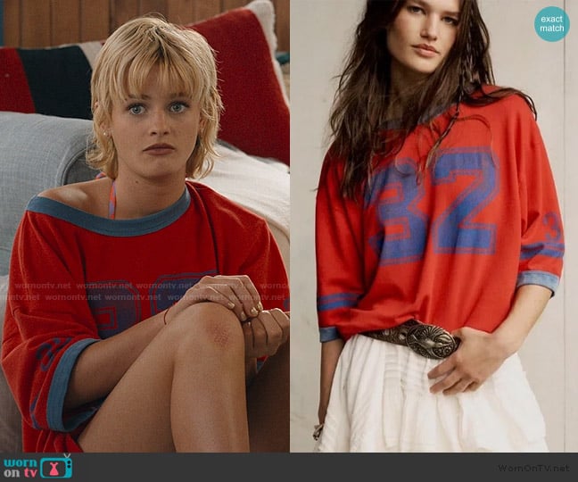 Free People Lost & Found Ringer Tee worn by Mirren Sinclair Sheffield (Esther McGregor) on We Were Liars