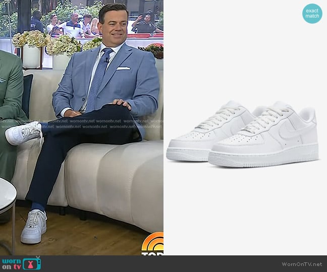 Nike Nike Air Force 1 '07 Sneakers worn by Carson Daly on Today
