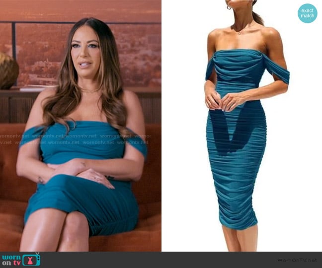 Off Shoulder Bodycon Dress at Amazon worn by Kristen Doute on The Valley