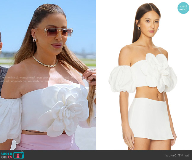 Yumi Kim Keira Top worn by Larsa Pippen (Larsa Pippen) on The Real Housewives of Miami