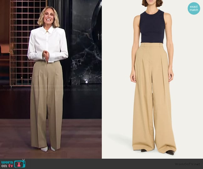 A.L.C. Ryder Wide-Leg Pants worn by Keltie Knight on E! News