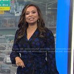 Adelle’s black floral wrap dress on Today