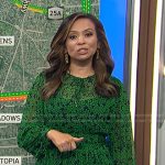Adelle’s green floral dress on Today