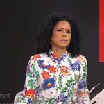 Adriana Diaz’s floral shirtdress on CBS Mornings