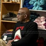Al Roker’s black shark 1975 print sweater on Today