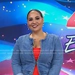 Alejandra’s braid trim denim jacket on Today