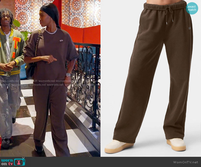 Alo Accolade Straight Leg Sweatpant worn by Kiki Barth (Kiki Barth) on The Real Housewives of Miami
