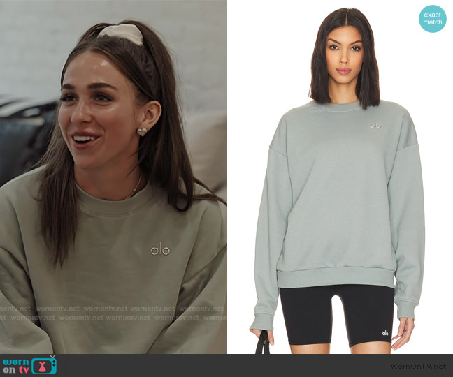 Alo Accolade Sweatshirt worn by Ariana Biermann on Next Gen NYC