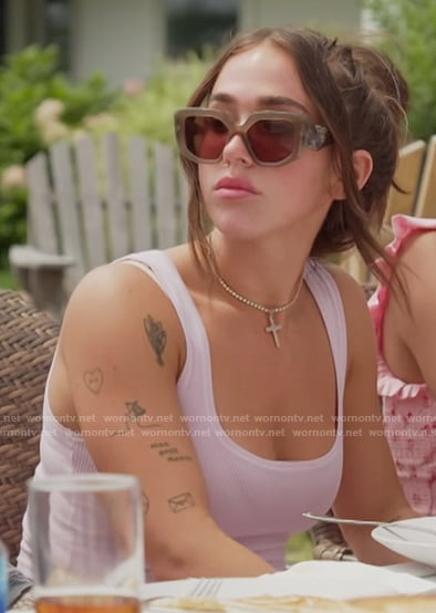Ariana’s pink tank top on Next Gen NYC