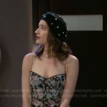 Ashley’s floral dress on Beyond the Gates