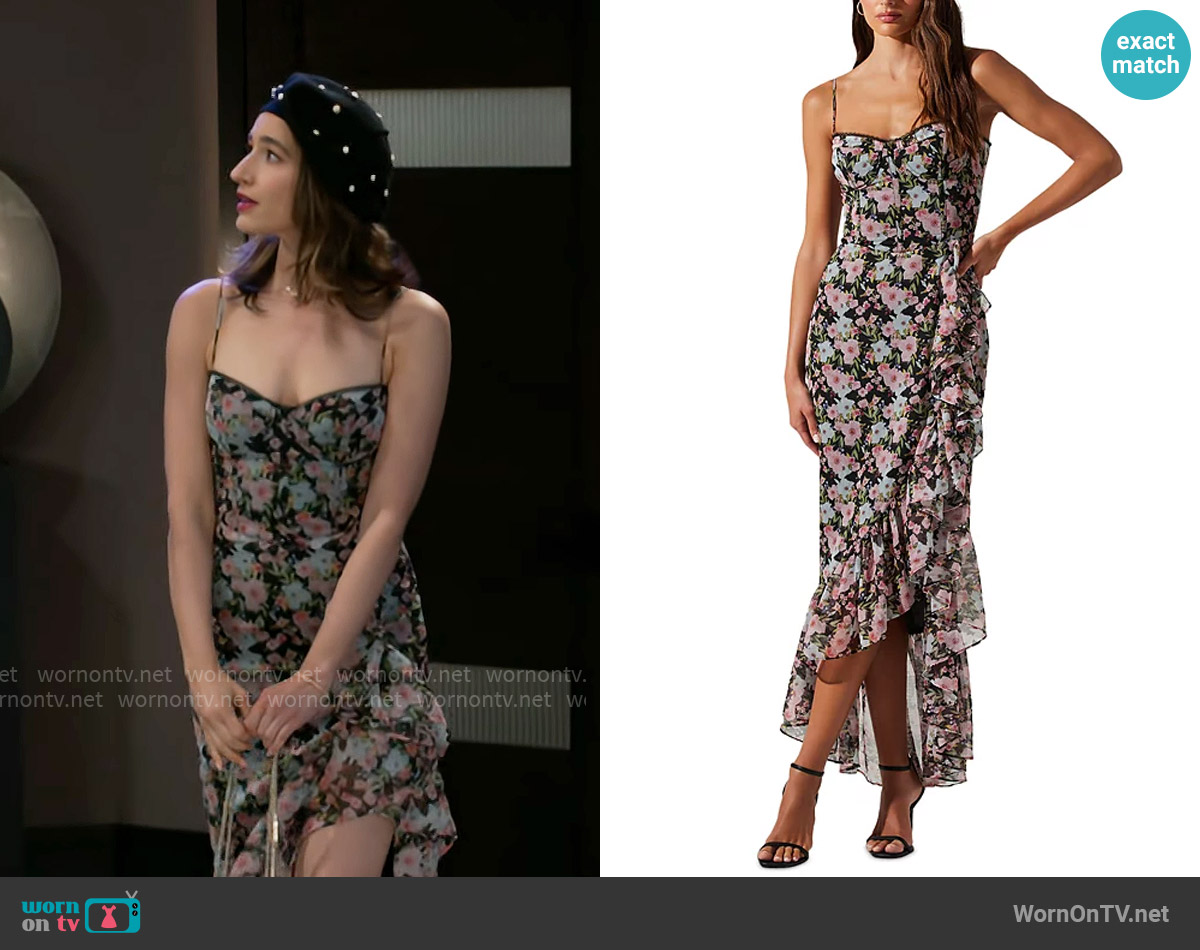 ASTR The Label Brisbane Dress worn by Ashley Morgan (Jen Jacob) on Beyond the Gates