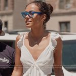 Ava’s white ruffle dress on Next Gen NYC