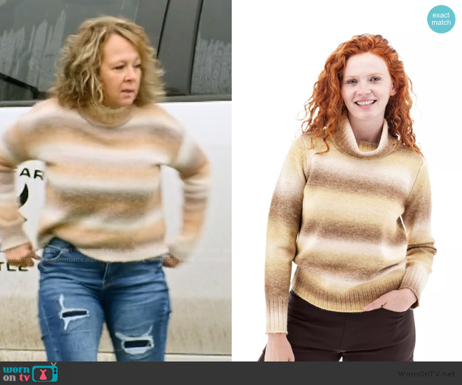 Aventura Clothing Lennox Ombre Sweater worn by Tessa on The McBee Dynasty Real American Cowboys