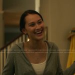 Belly’s grey cropped waffle hoodie on The Summer I Turned Pretty