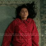 Belly’s red print pajamas on The Summer I Turned Pretty