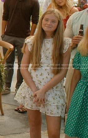 Bonnie’s white floral mini dress on We Were Liars