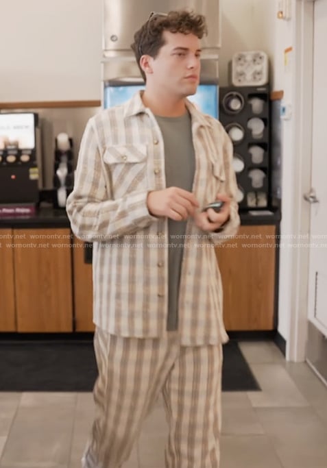 Brook’s striped shirt and pants on Next Gen NYC
