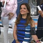 Jodi’s blue striped dress on Today