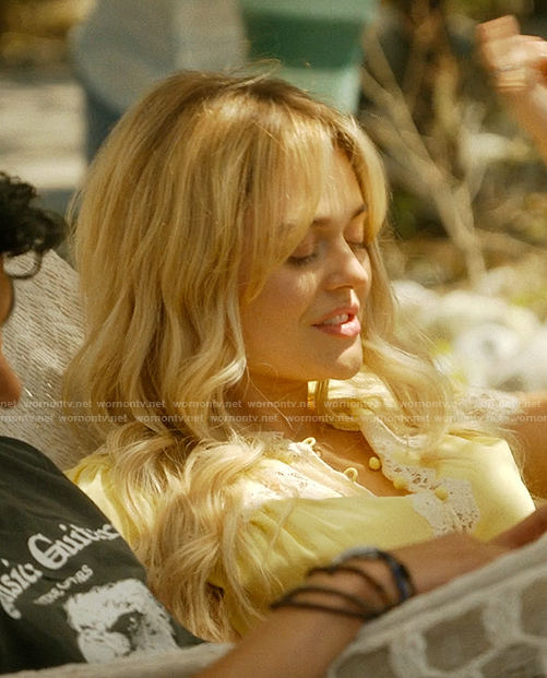 Cadence’s yellow lace top on We Were Liars