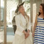 Carrie’s white lace dress on And Just Like That