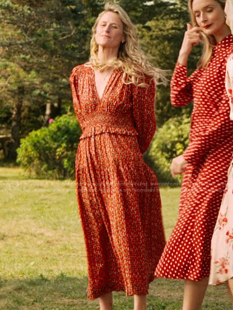 Carrie’s orange printed dress on We Were Liars