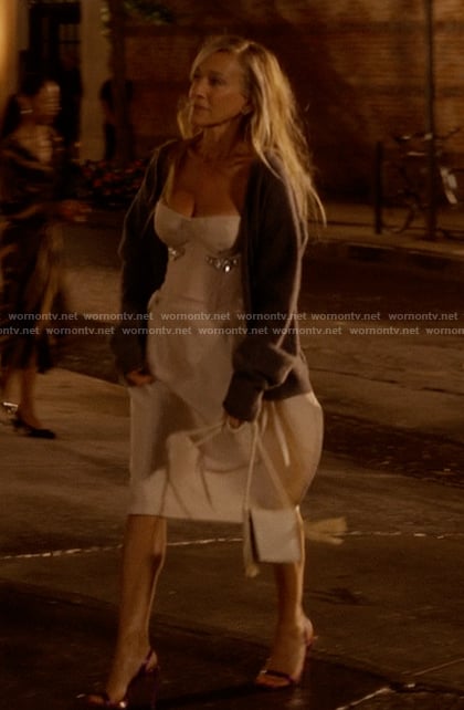 Carrie’s pink corset on And Just Like That