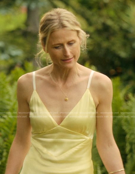 Carrie’s yellow strap midi dress on We Were Liars