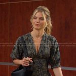 Cat’s floral corset jumpsuit on Days of our Lives