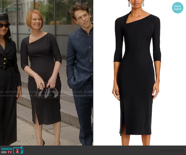 Chiara Boni La Petite Robe Thamiri Dress worn by Miranda Hobbs (Cynthia Nixon) on And Just Like That