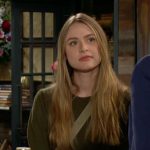 Claire’s green sweater on The Young and the Restless