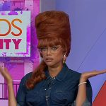 Tyra Banks’s debnim corset top on Today