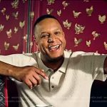 Craig Melvin’s textured polo from Garden & Gun Magazine on Today