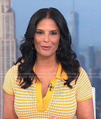 Darlene’s yellow knit polo dress on Today