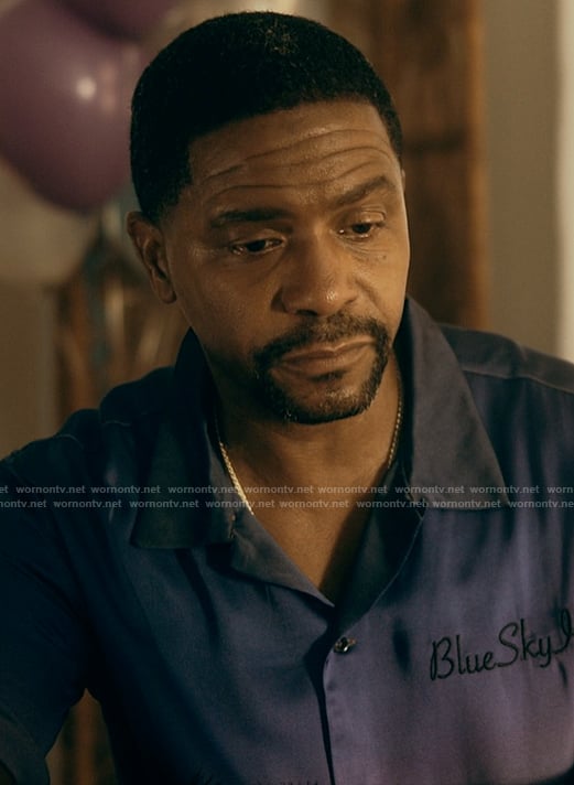 Darnel’s printed ombre shirt on The Chi