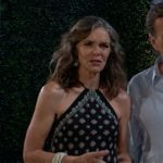 Diane’s bandana print halter dress on The Young and the Restless