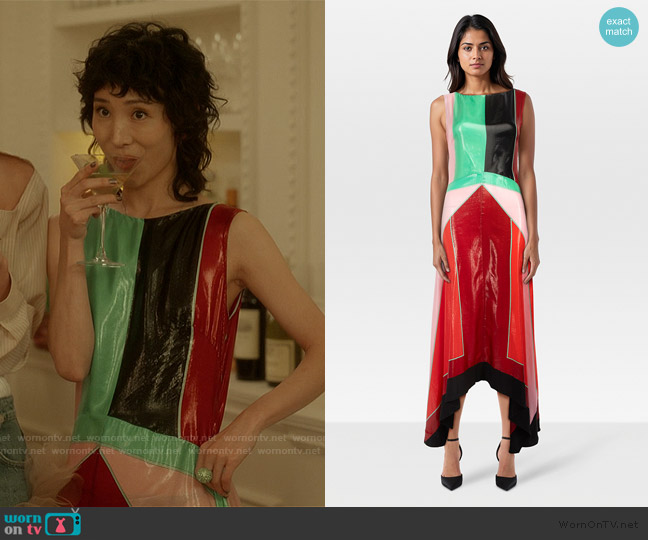 WornOnTV: Kai's colorblock sleeveless dress on And Just Like