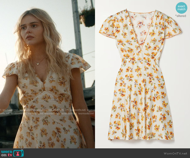 Doen Dianne Floral-print  Mini Dress in Neutrals worn by Cadence Sinclair Eastman (Emily Alyn Lind) on We Were Liars