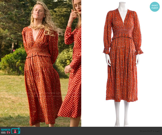 Doen Printed Long Dress worn by Caroline Sinclair (Mamie Gummer) on We Were Liars