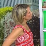 Dylan’s red embroidered dress on Today