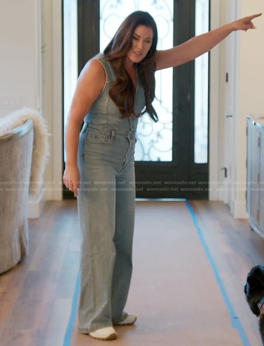 Emily’s denim jumpsuit on The Real Housewives of Orange County