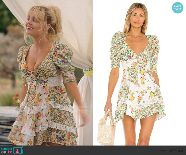 For Love and Lemons Rosalyn Mini Dress worn by Cadence Sinclair Eastman (Emily Alyn Lind) on We Were Liars