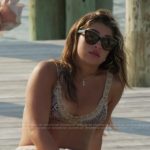 Gia’s snakeskin print bikini top on Next Gen NYC