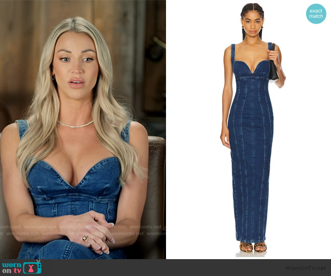 Good American Corset Long Dress worn by Calah Jackson on The McBee Dynasty Real American Cowboys