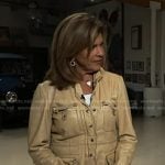 Hoda’s beige leather jacket on Today