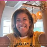 Hoda’s yellow print tee on Today