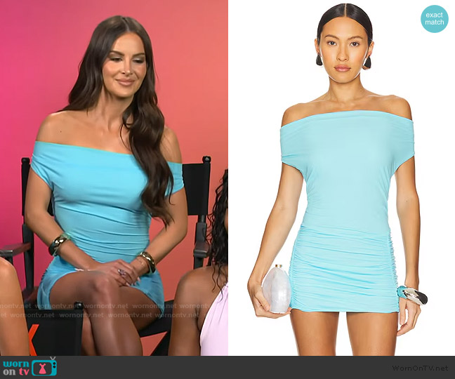 Indah Benito Mini Dress worn by Sandy Gallagher on E! News