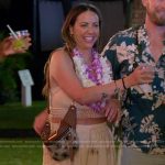 Kristen’s beige embroidered pants on The Valley