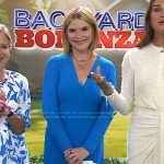 Jenna’s blue ribbed v-neck dress on Today